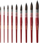 lightwish – Lightwish Watercolor Brushes Set, Synthetic Hair Paint Brushes Kit for Artists, Adults, and Hobbists, Pointed Round Mop Brush for Watercolor, Gouache,9 Pcs （#0#1#2#3#4#5#6#7#8