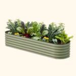 Team grow – 17″ Tall 9 In 1 Large Modular Metal Raised Garden Bed Kit