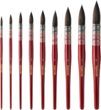 lightwish – Lightwish Watercolor Brushes Set, Synthetic Hair Paint Brushes Kit for Artists, Adults, and Hobbists, Pointed Round Mop Brush for Watercolor, Gouache,9 Pcs （#0#1#2#3#4#5#6#7#8