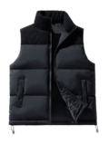 Showitty – SHOWITTY Women’s Thickened Stand Collar Vest – C Warm Cotton-Padded Puffer Waistcoat for Fall & Winter, Windproof Casual Layering Outerwear