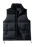Showitty – SHOWITTY Women’s Thickened Stand Collar Vest – C Warm Cotton-Padded Puffer Waistcoat for Fall & Winter, Windproof Casual Layering Outerwear