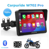 Carpuride – Carpuride W502 Pro / W702 Pro Wireless Motorcycle Stereo with Optional TPMS | Dual Bluetooth Intercom, Compass & Barometer