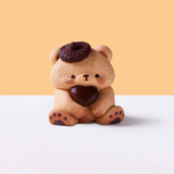 Tabasquishy – Brown Heart Bear Taba Squishy